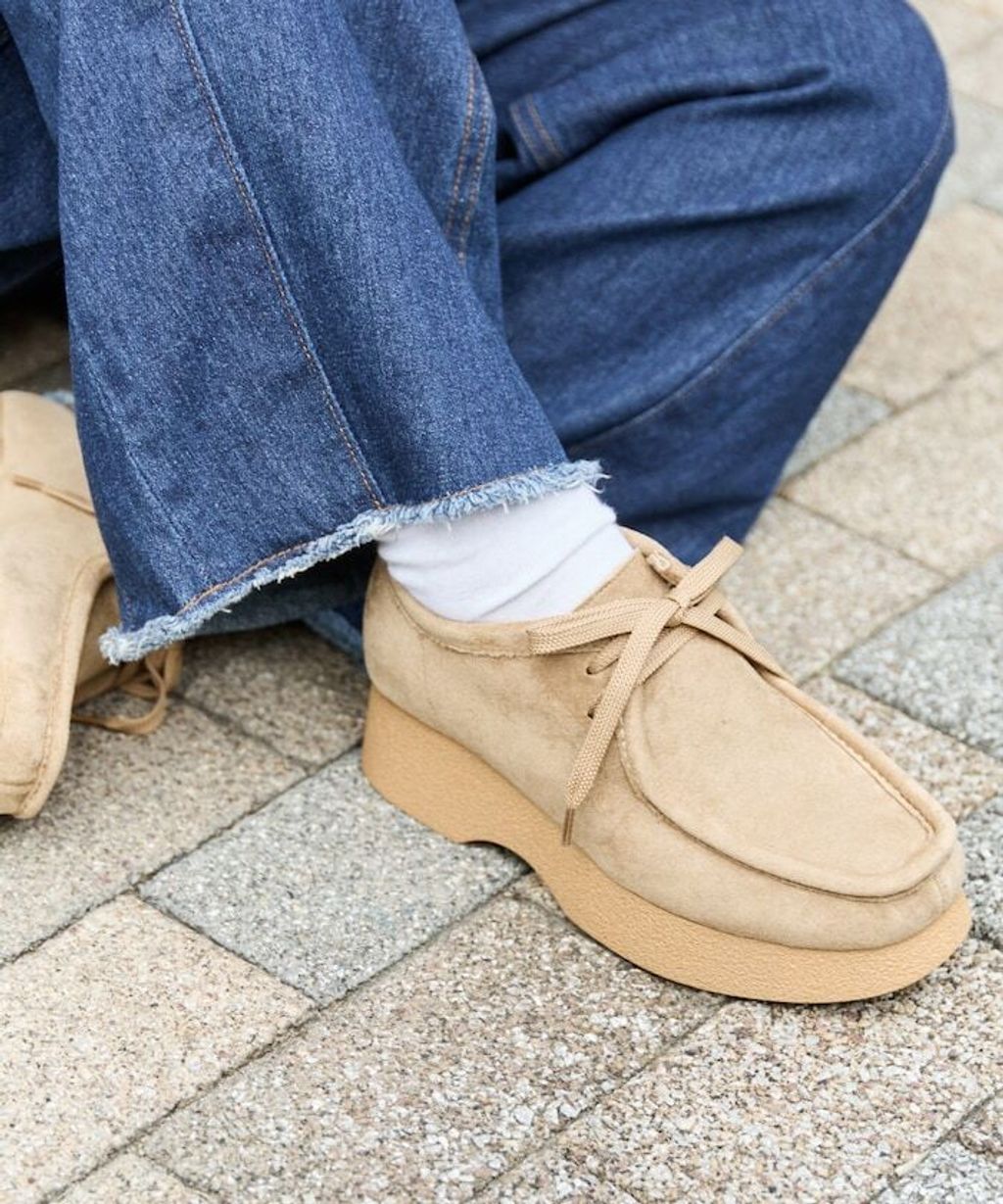 FREAKS STORE 厚底麂皮莫卡辛鞋_4