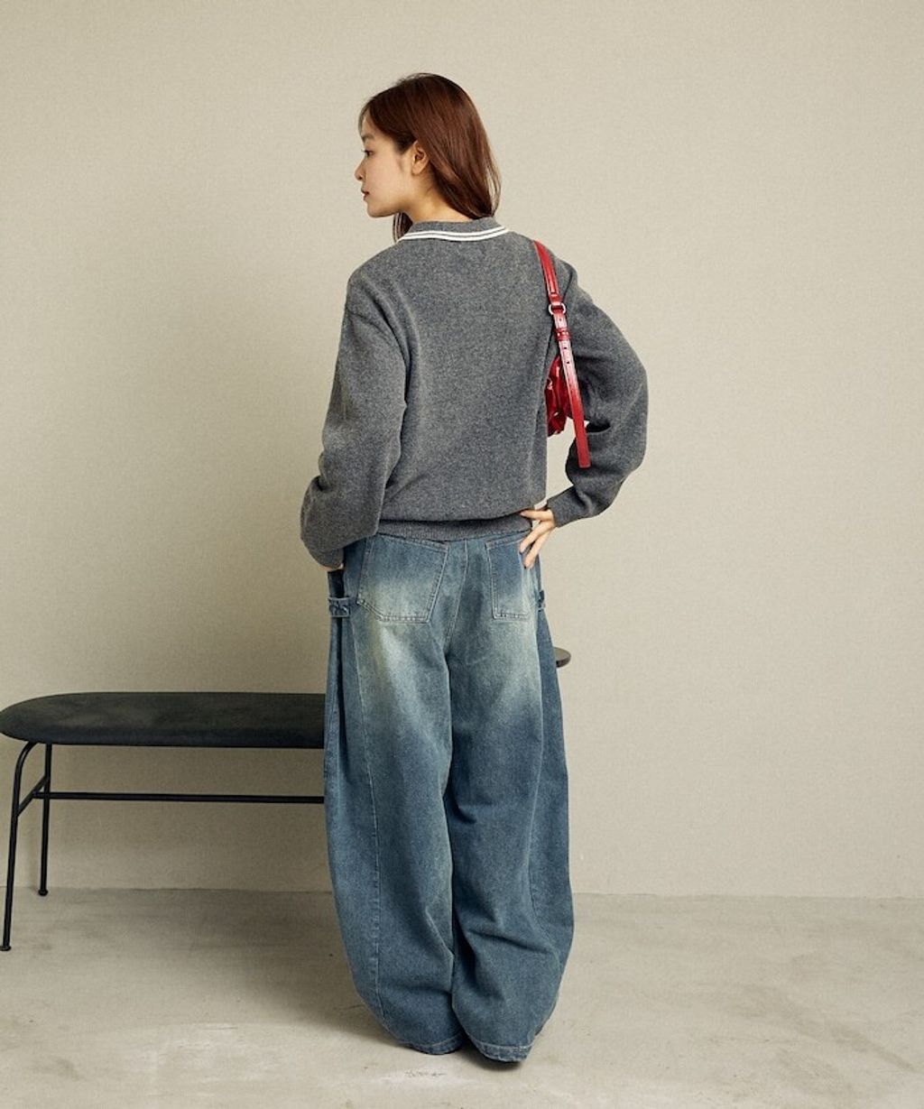 MARY QUANT × FREAKS STORE 襟線條刺繡Polo針織衫_47