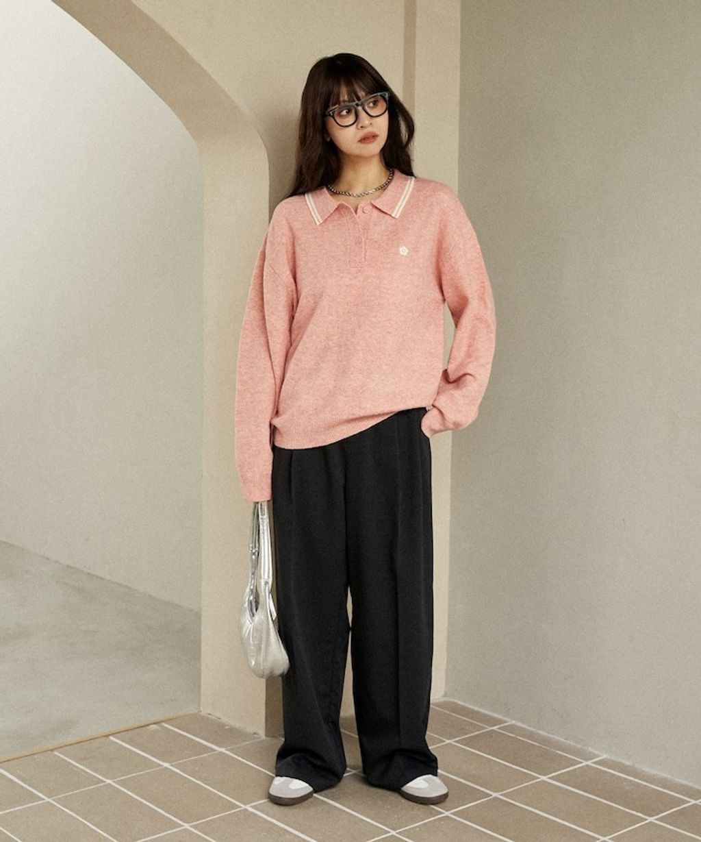 MARY QUANT × FREAKS STORE 襟線條刺繡Polo針織衫_31