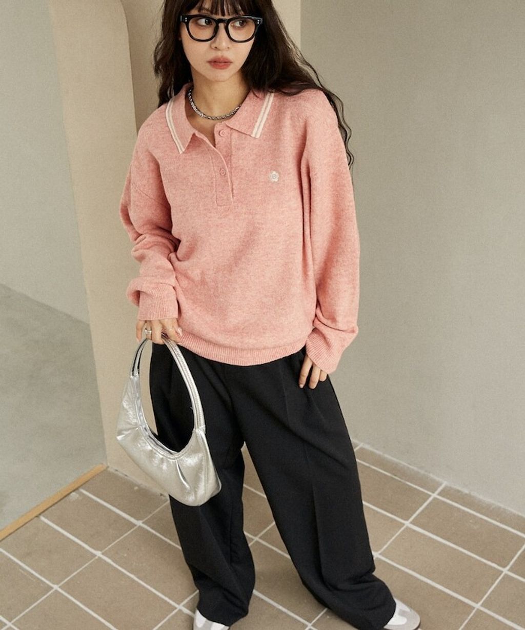 MARY QUANT × FREAKS STORE 襟線條刺繡Polo針織衫_28