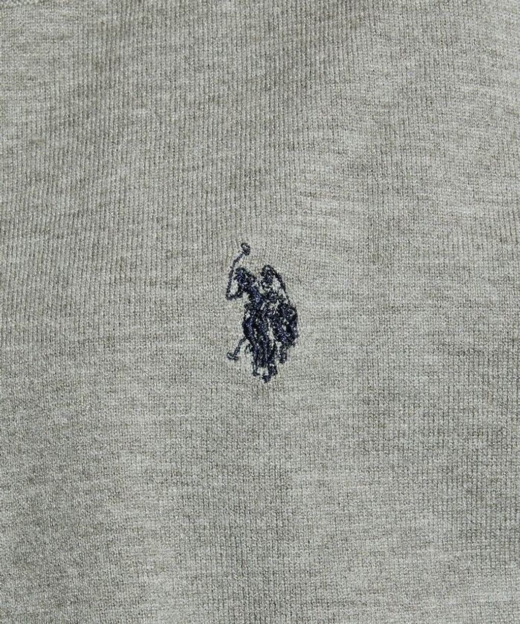 U.S. POLO ASSN. 假兩件式拼色開襟針織衫_44