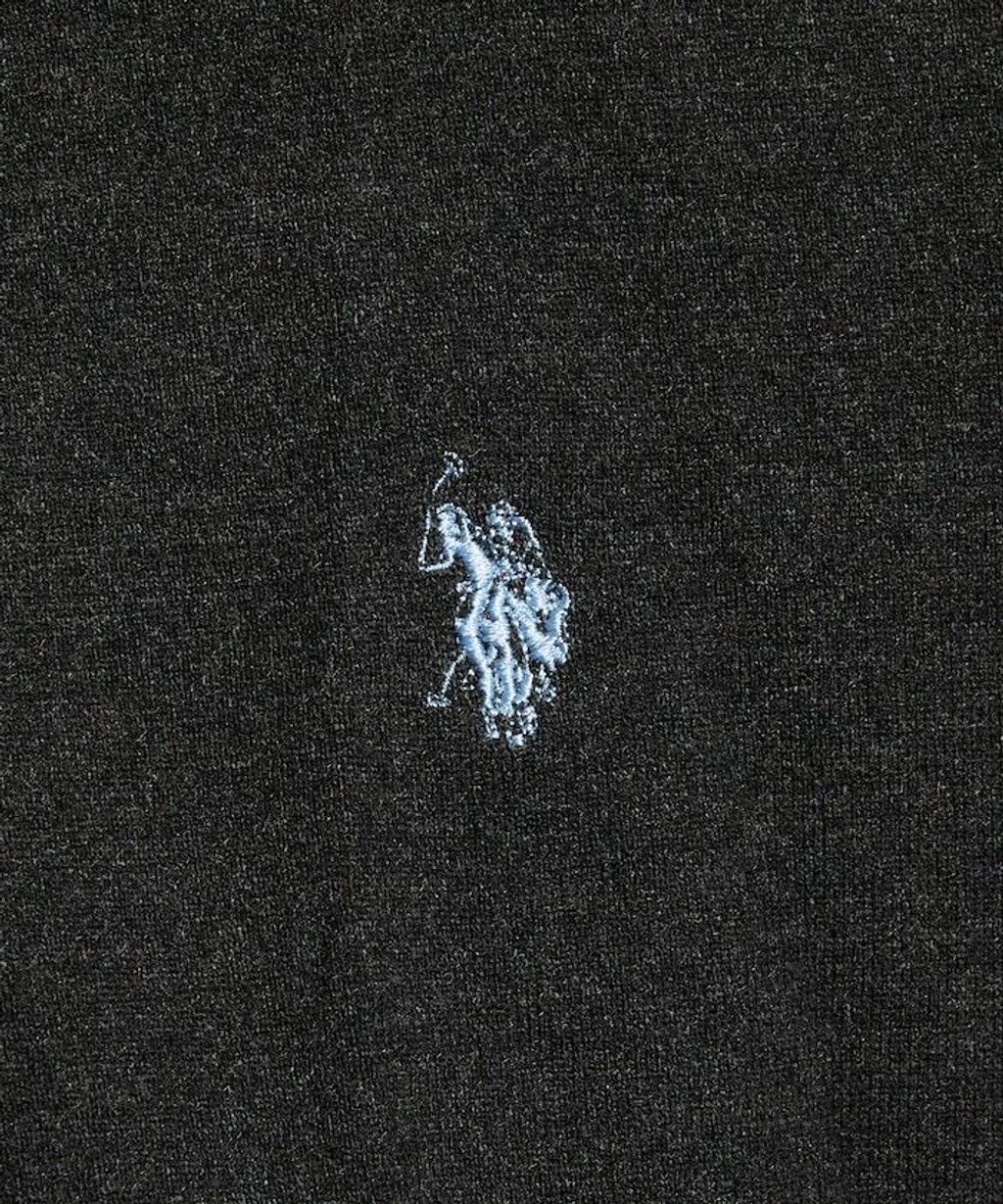 U.S. POLO ASSN. 假兩件式拼色開襟針織衫_15