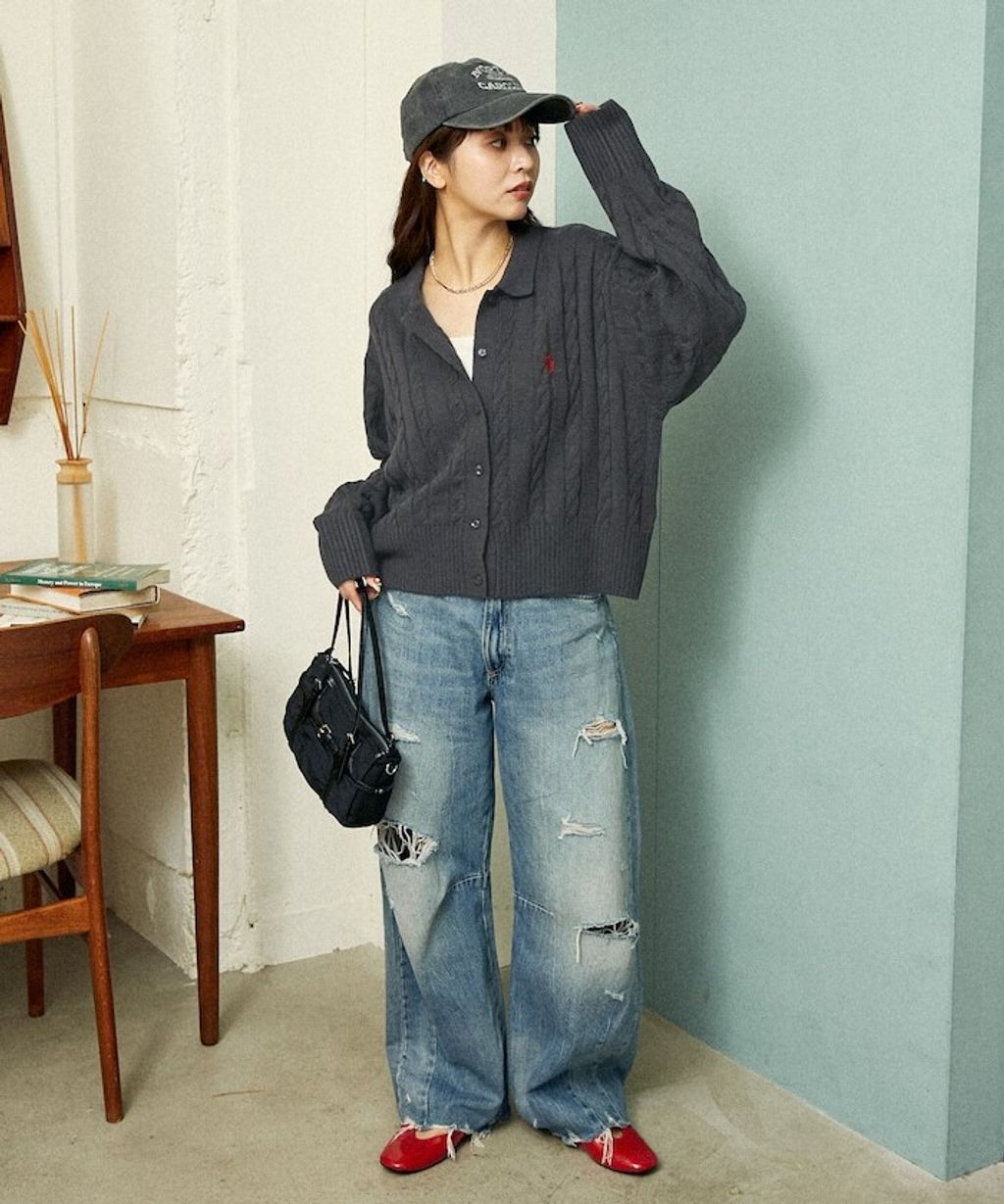 U.S. POLO ASSN. 麻花針織Polo開襟衫_30