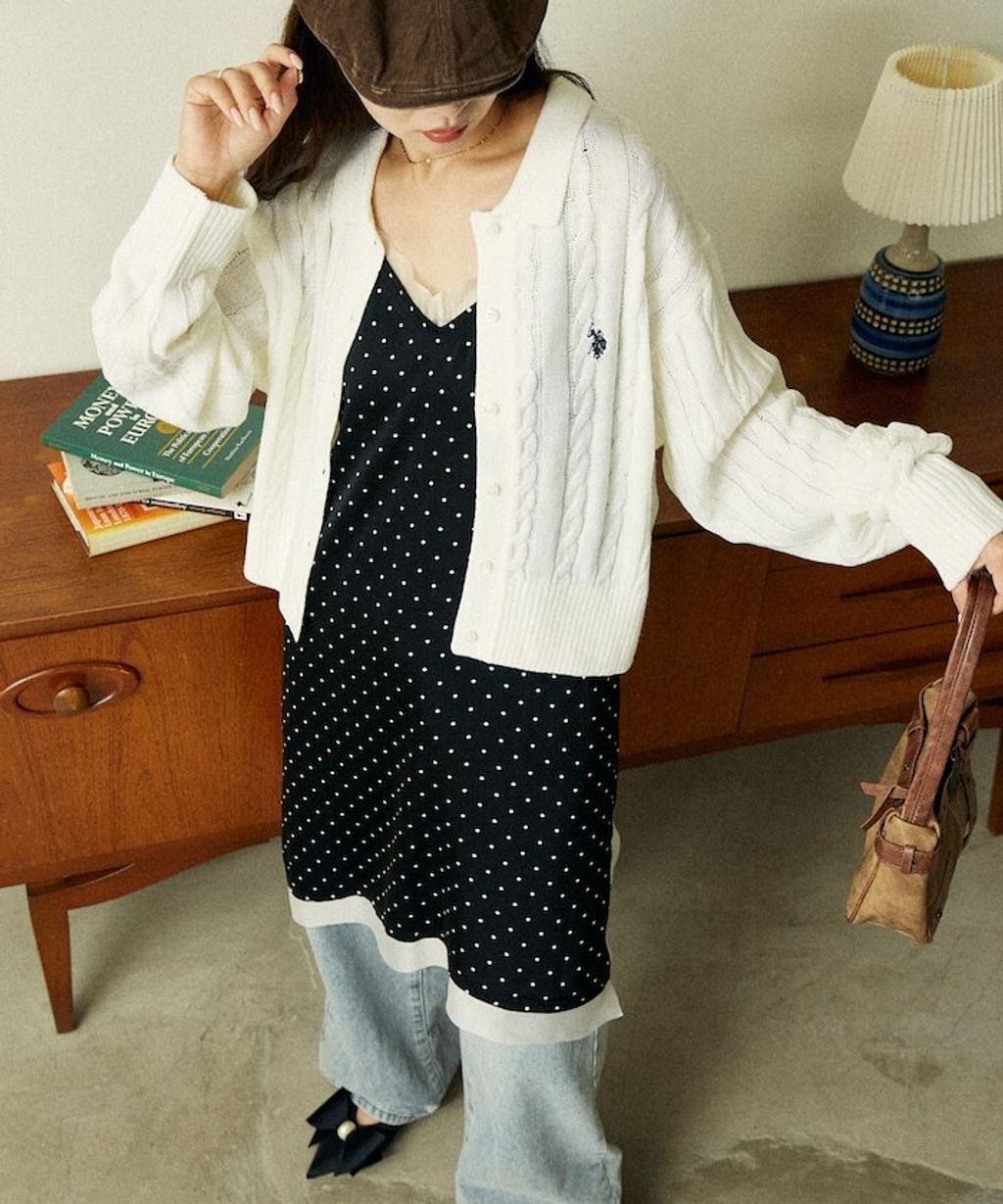 U.S. POLO ASSN. 麻花針織Polo開襟衫_16