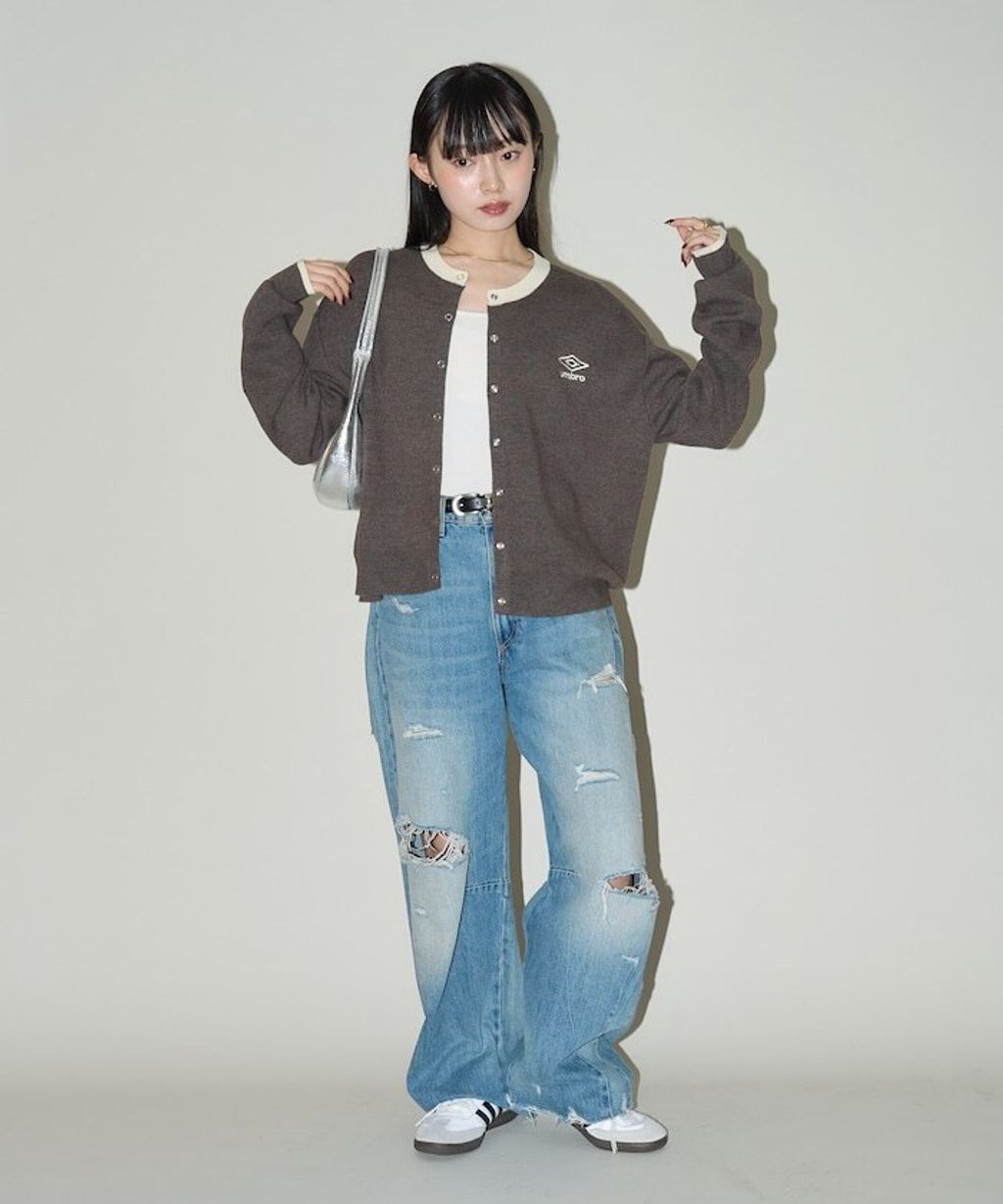 UMBRO × FREAKS STORE 拼色刺繡開襟針織衫_29