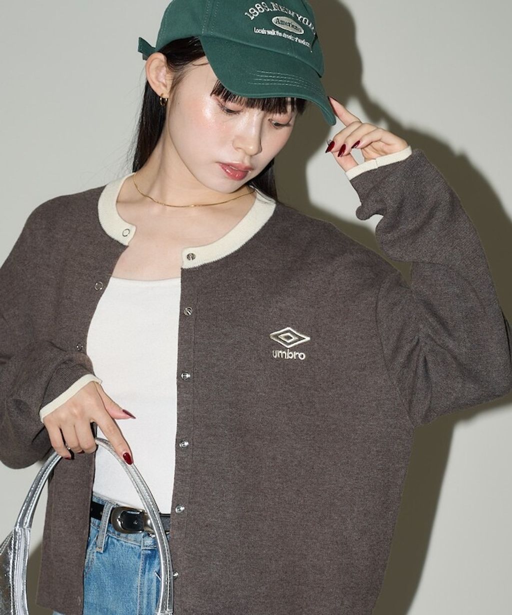 UMBRO × FREAKS STORE 拼色刺繡開襟針織衫_30