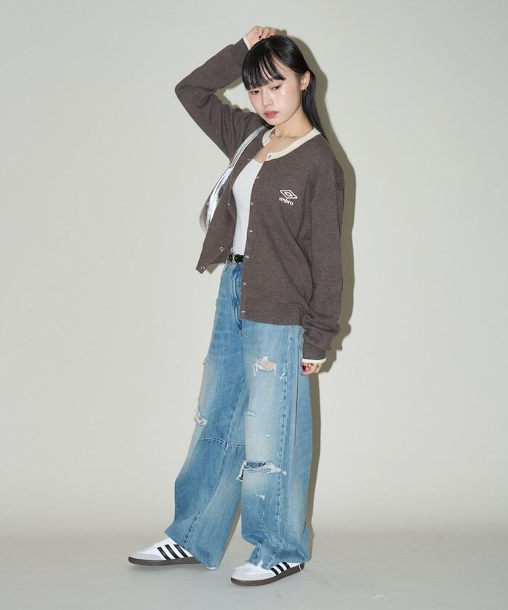 UMBRO × FREAKS STORE 拼色刺繡開襟針織衫_28