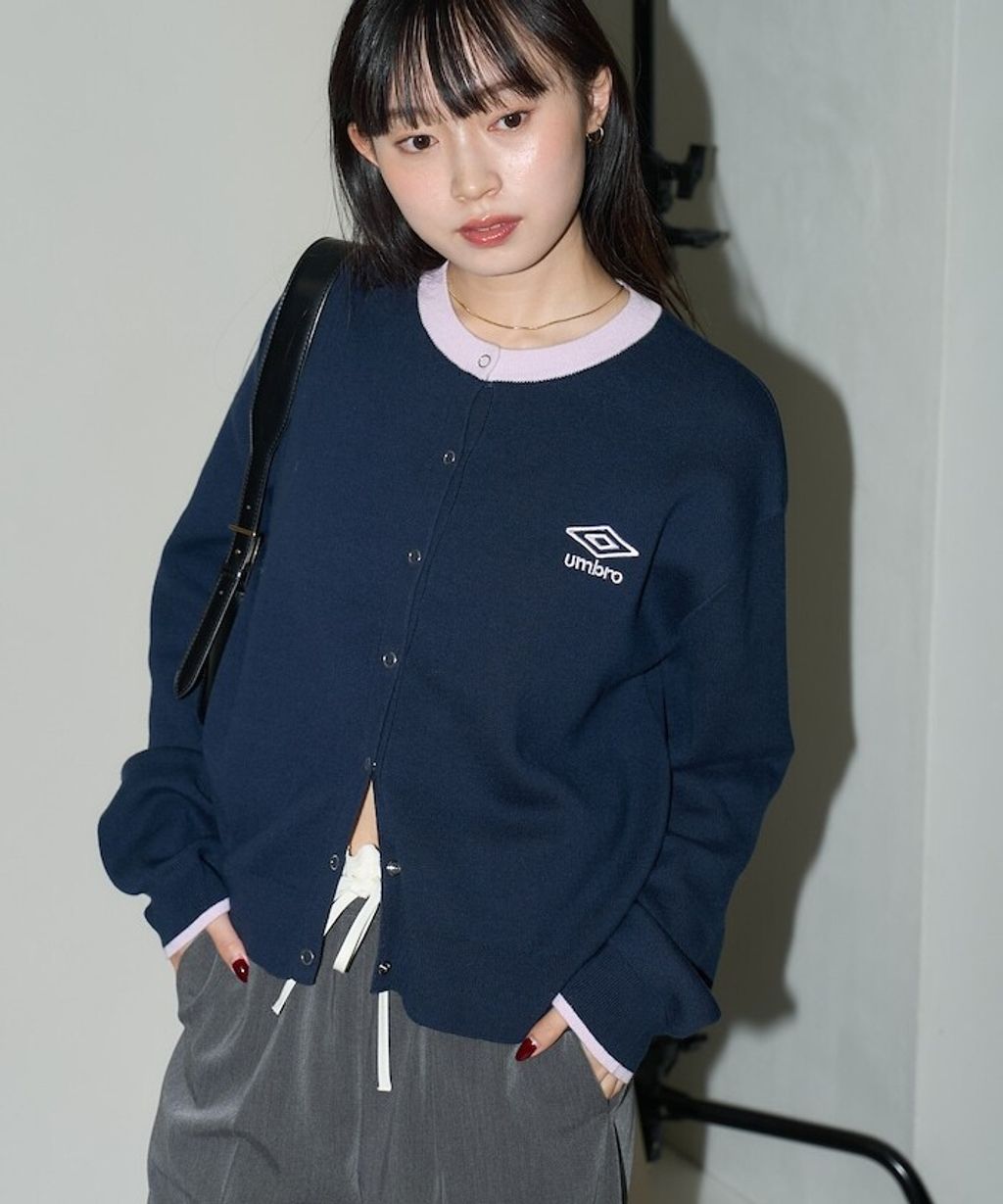 UMBRO × FREAKS STORE 拼色刺繡開襟針織衫_14