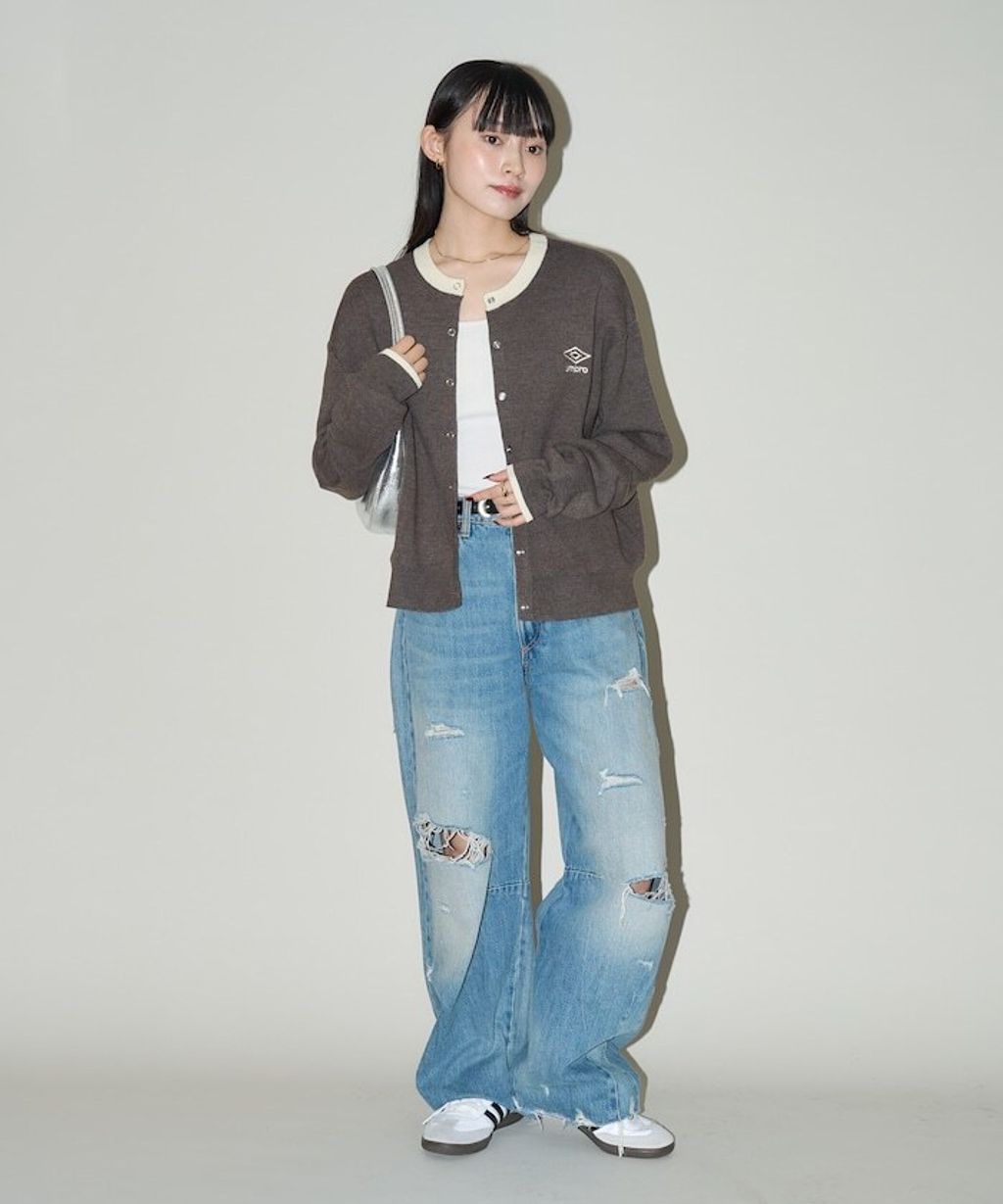 UMBRO × FREAKS STORE 拼色刺繡開襟針織衫_26