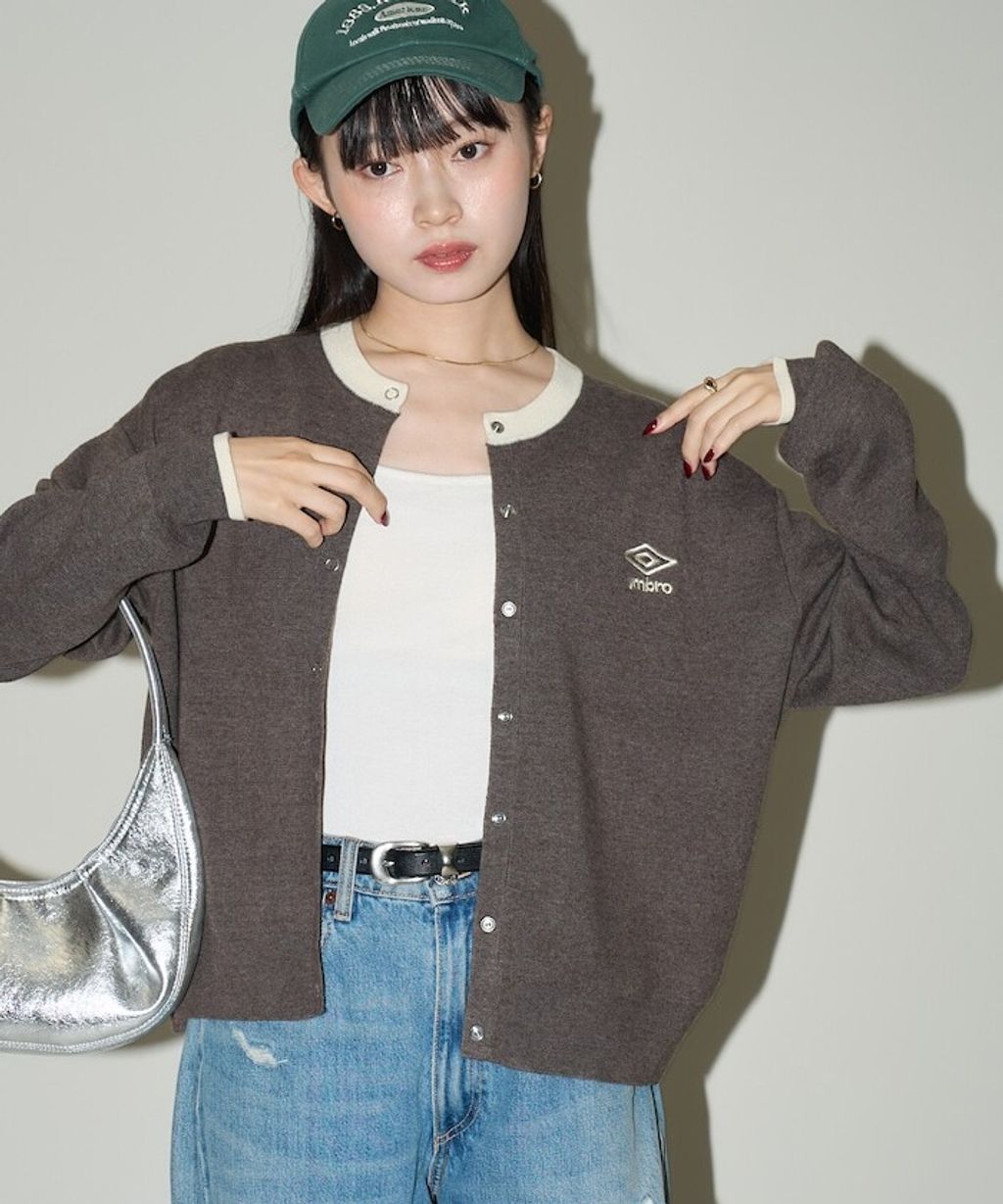 UMBRO × FREAKS STORE 拼色刺繡開襟針織衫_2