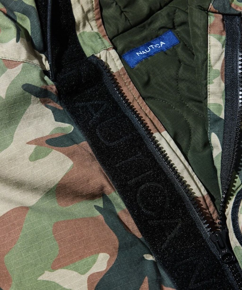 NAUTICA 寬鬆版型中綿Ripstop防撕裂布軍裝外套_28