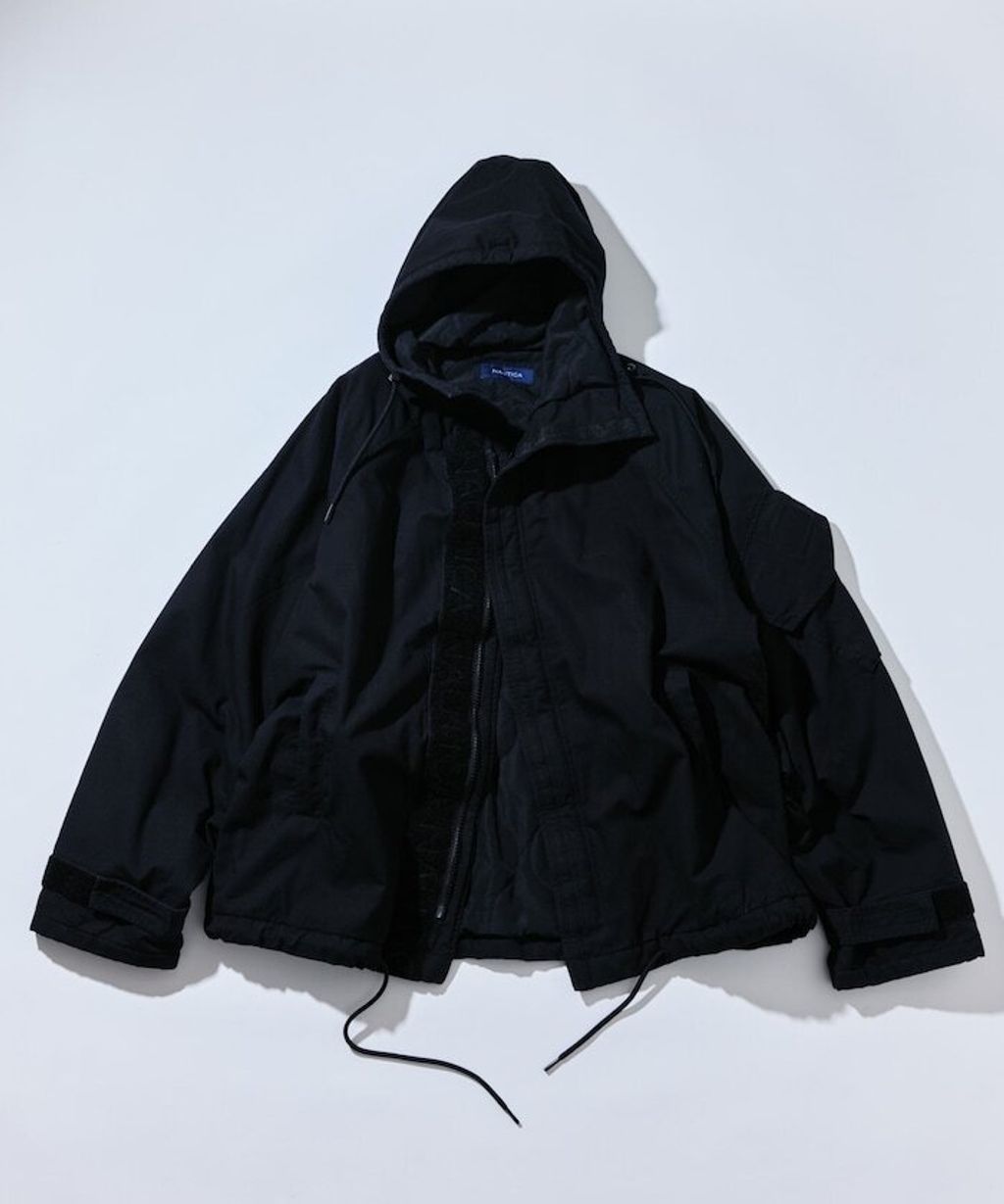 NAUTICA 寬鬆版型中綿Ripstop防撕裂布軍裝外套_1