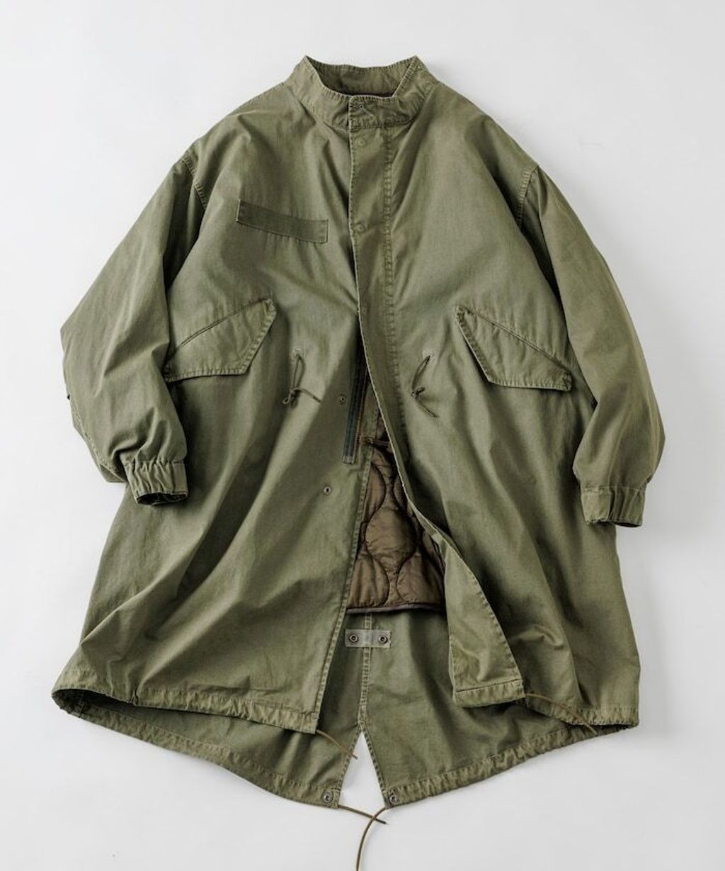 FREAKS STORE 3way復古刷色M65軍裝長版外套(含內裡)_23