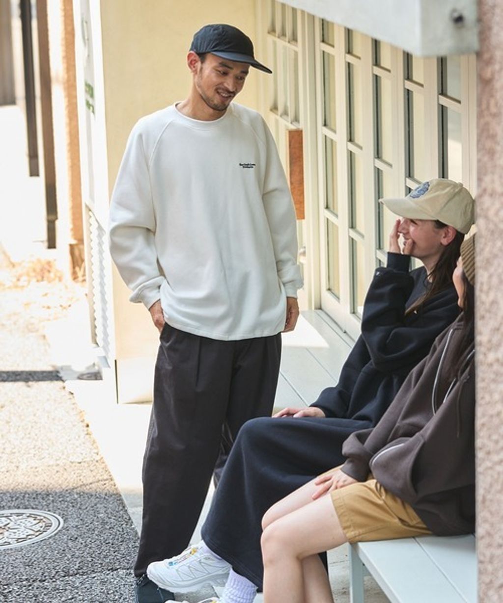 THE CRAFT CREW PRODUCTS 保暖加工寬鬆版型下擺抽繩刷毛大學T_3