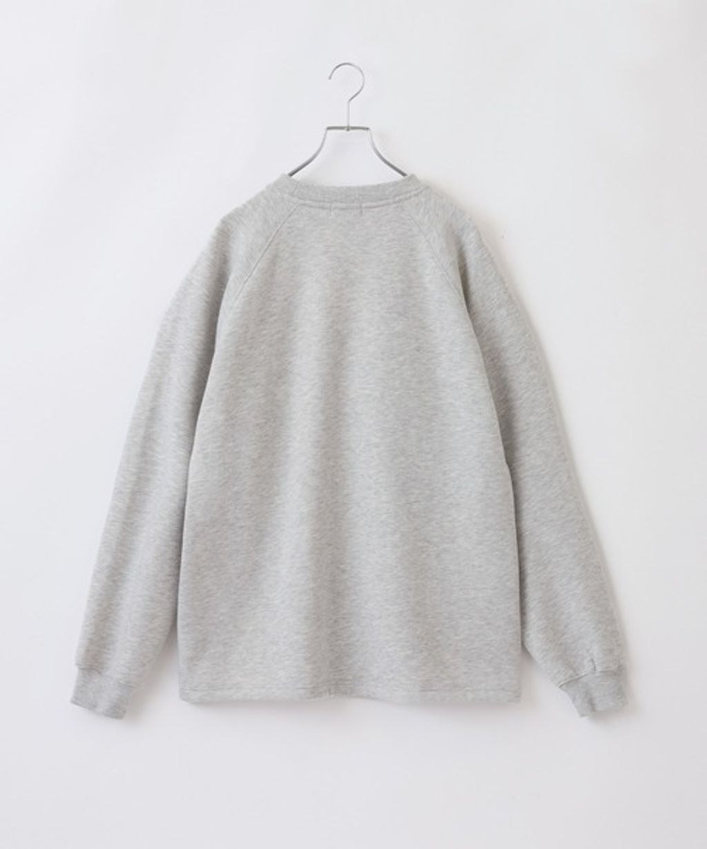 THE CRAFT CREW PRODUCTS 保暖加工寬鬆版型下擺抽繩刷毛大學T_126