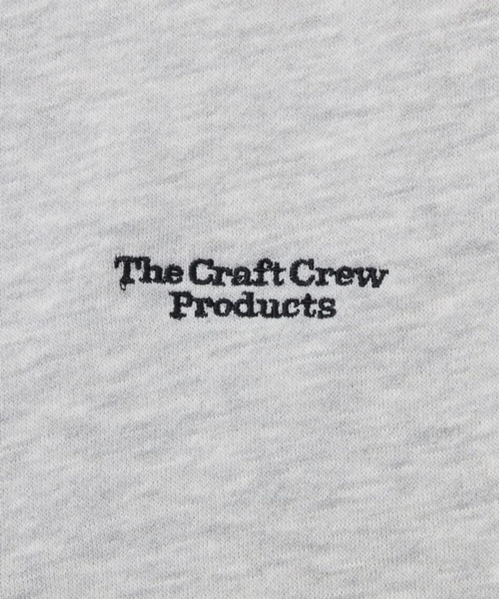 THE CRAFT CREW PRODUCTS 保暖加工寬鬆版型下擺抽繩刷毛大學T_128