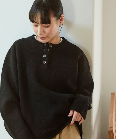 THE CRAFT CREW PRODUCTS 亨利領提花針織衫_4