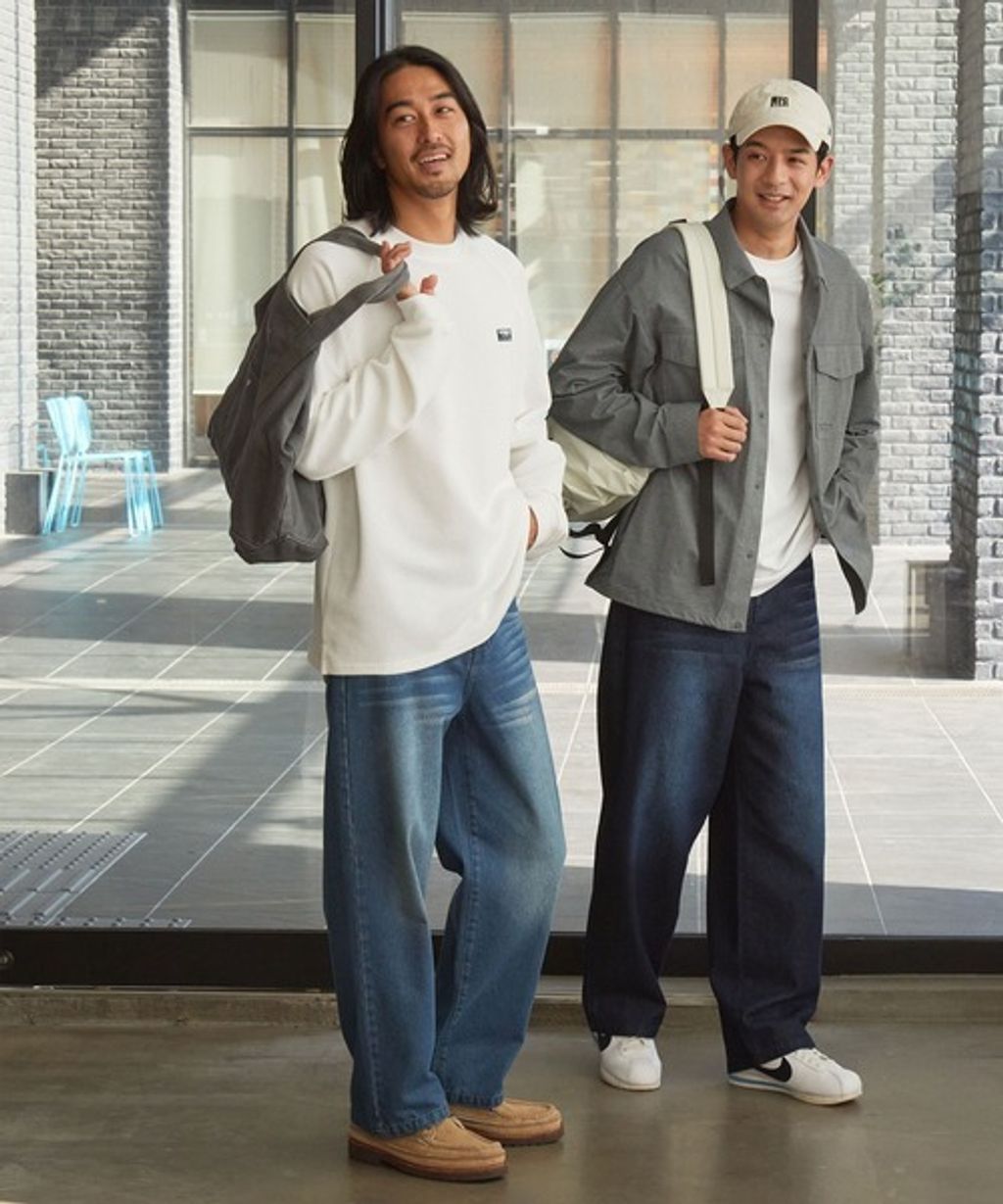 THE CRAFT CREW PRODUCTS 抗菌防臭寬鬆版型高磅華夫格長袖上衣_7