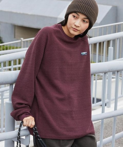 THE CRAFT CREW PRODUCTS 抗菌防臭寬鬆版型高磅華夫格長袖上衣_116