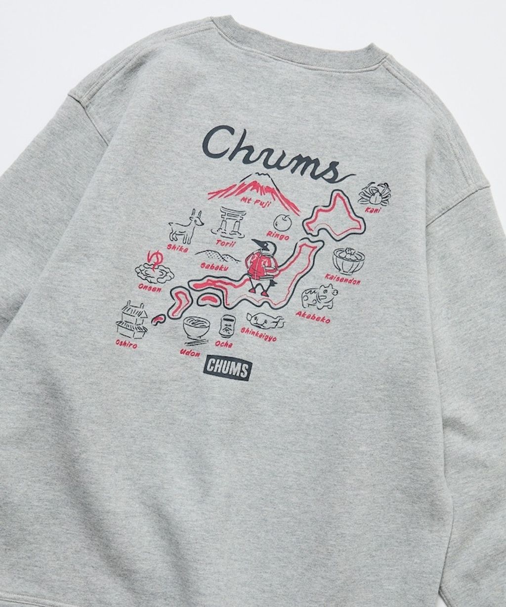 CHUMS×FREAKS STORE  日本地圖名物刷毛大學T_11
