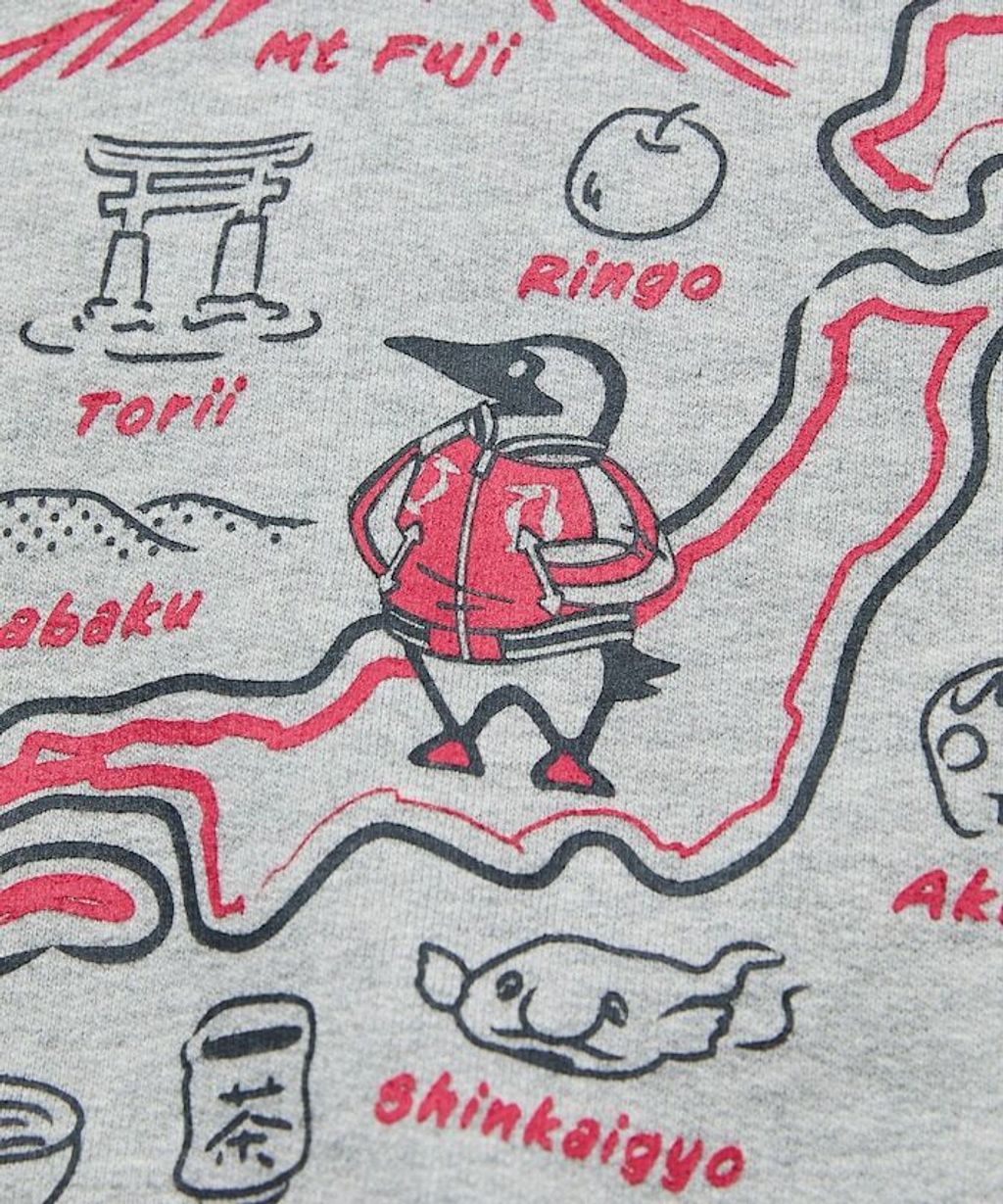 CHUMS×FREAKS STORE  日本地圖名物刷毛大學T_13