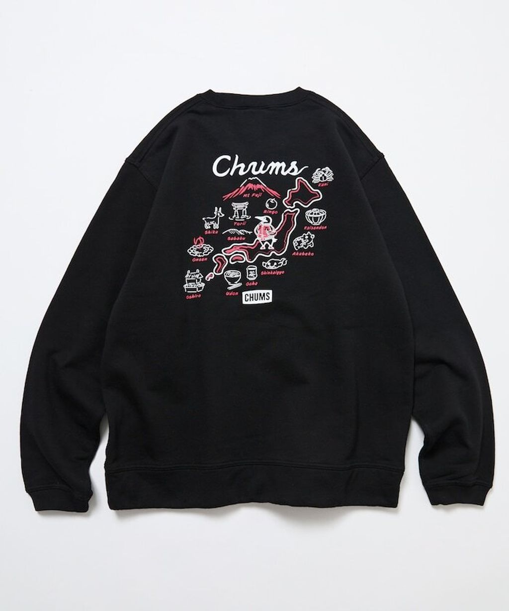 CHUMS×FREAKS STORE  日本地圖名物刷毛大學T_17