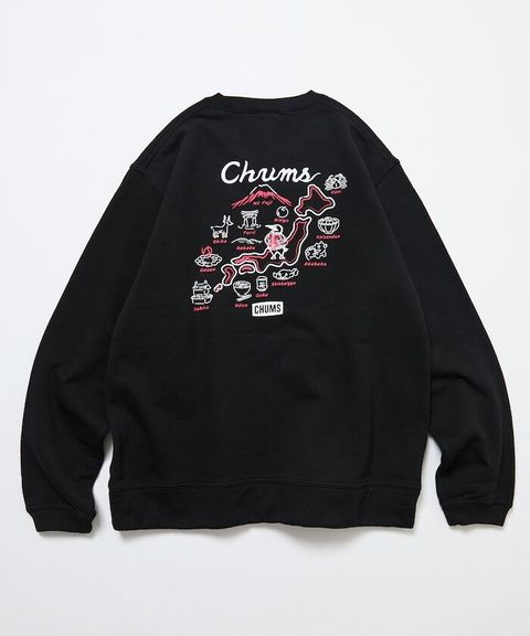 CHUMS×FREAKS STORE  日本地圖名物刷毛大學T_17