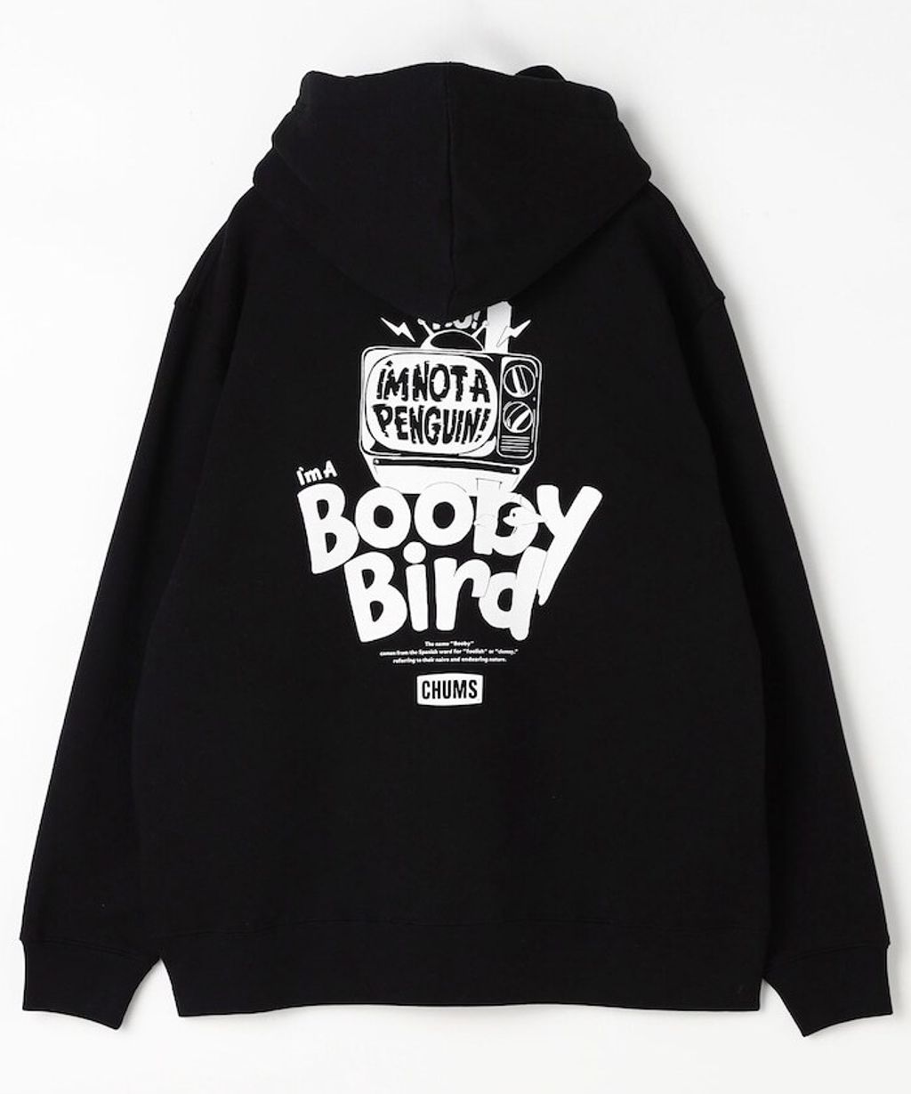 CHUMS Oversize版型「I’m Not a Penguin! I’m a Boobybird」純棉刷毛帽T_3