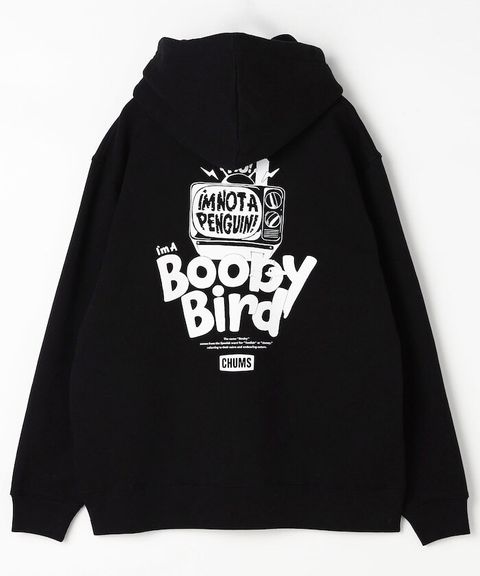 CHUMS Oversize版型「I’m Not a Penguin! I’m a Boobybird」純棉刷毛帽T_3