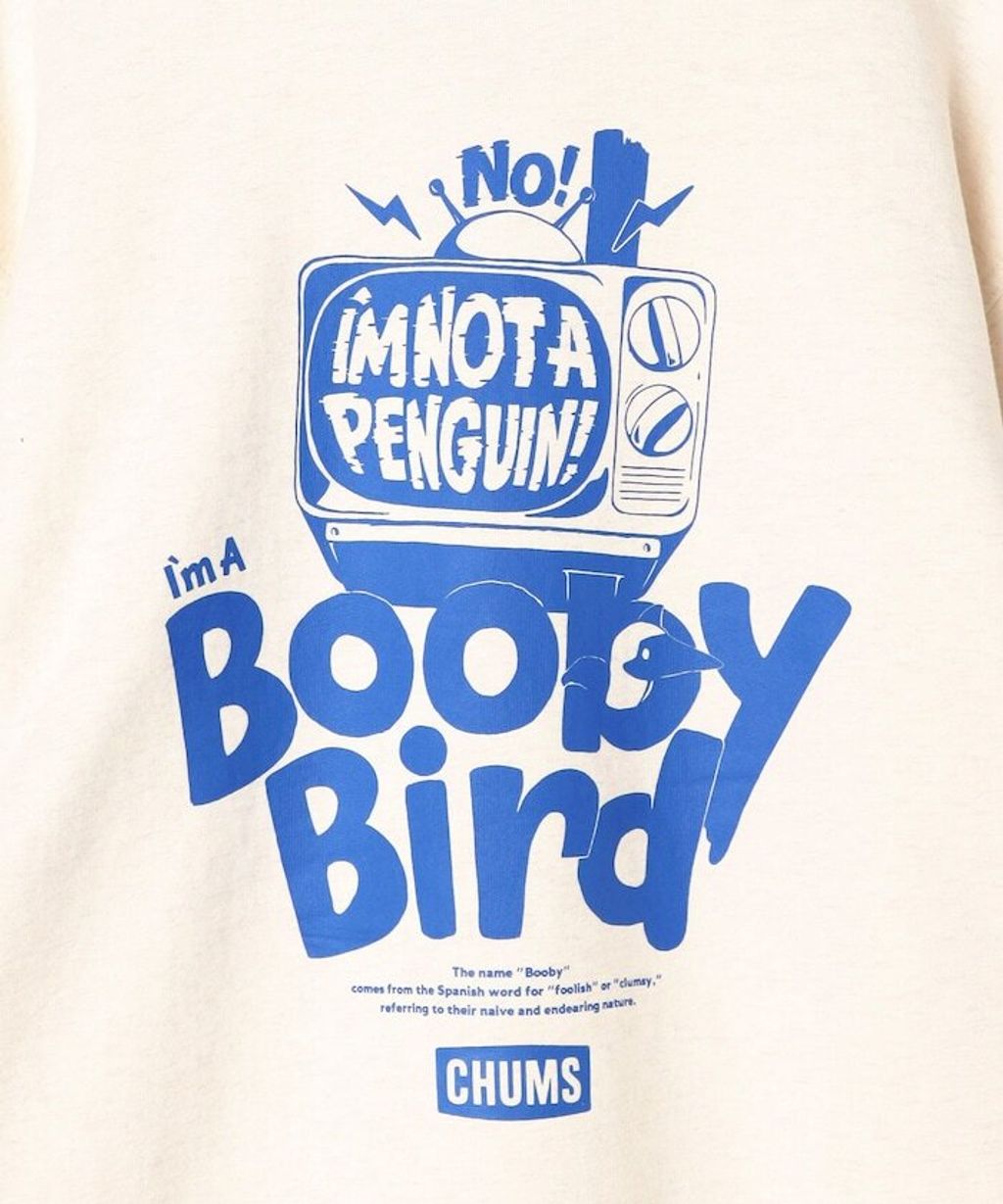 CHUMS Oversize版型「I’m Not a Penguin! I’m a Boobybird」純棉刷毛帽T_10