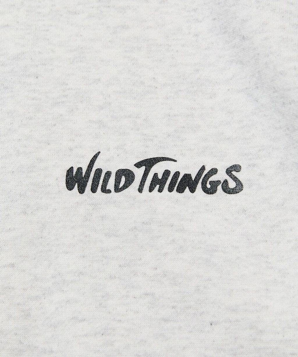 WILD THINGS×FREAKS STORE  刺繡黑貓刷毛大學T_9