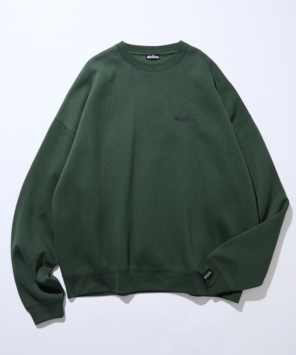 WILD THINGS×FREAKS STORE  刺繡黑貓刷毛大學T_15