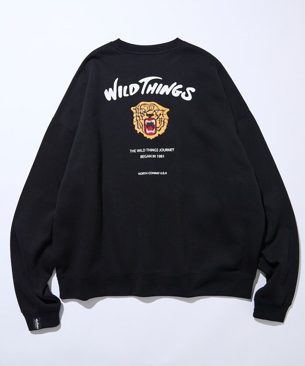 WILD THINGS×FREAKS STORE  刺繡老虎刷毛大學T_6
