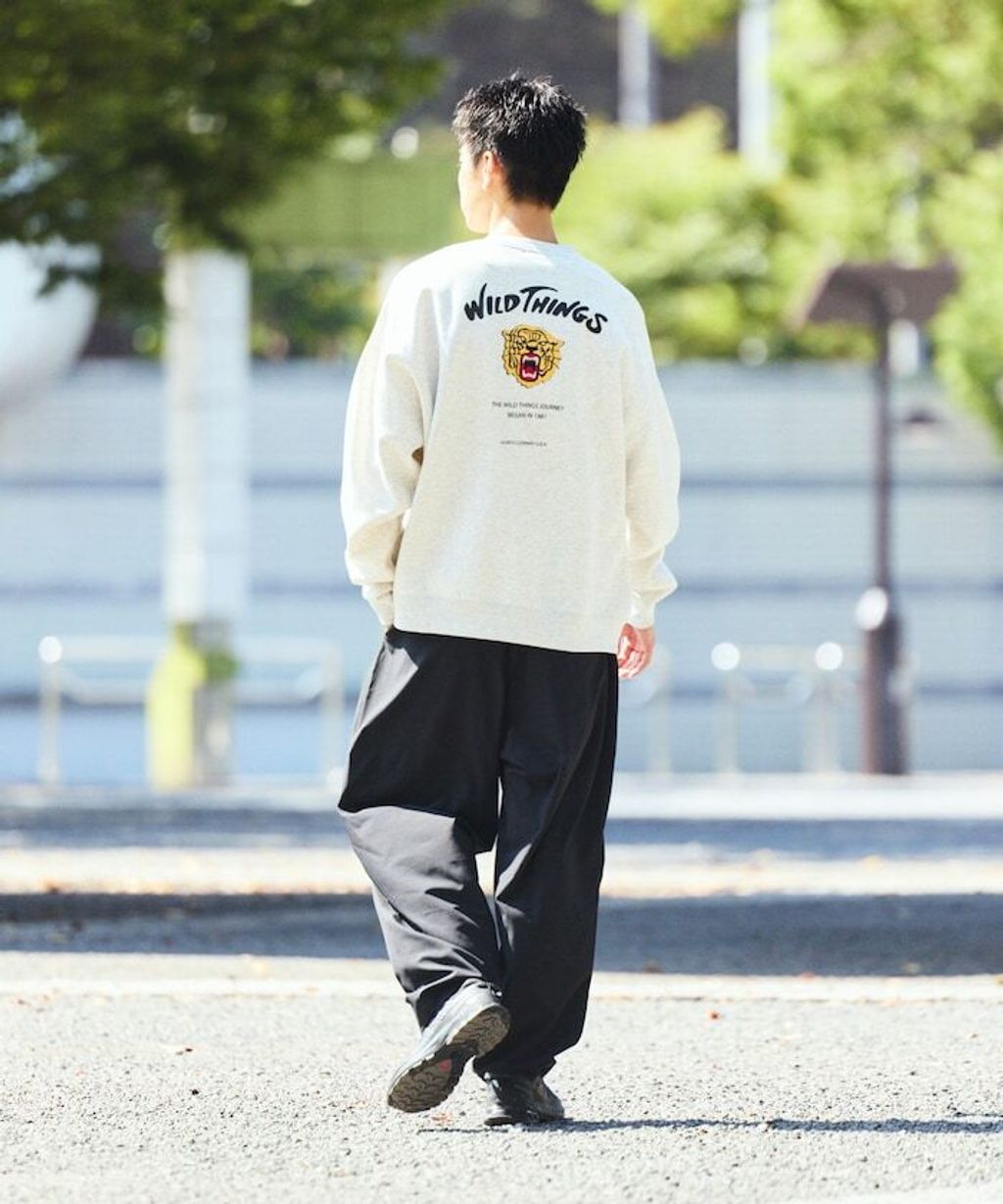 WILD THINGS×FREAKS STORE  刺繡老虎刷毛大學T_26