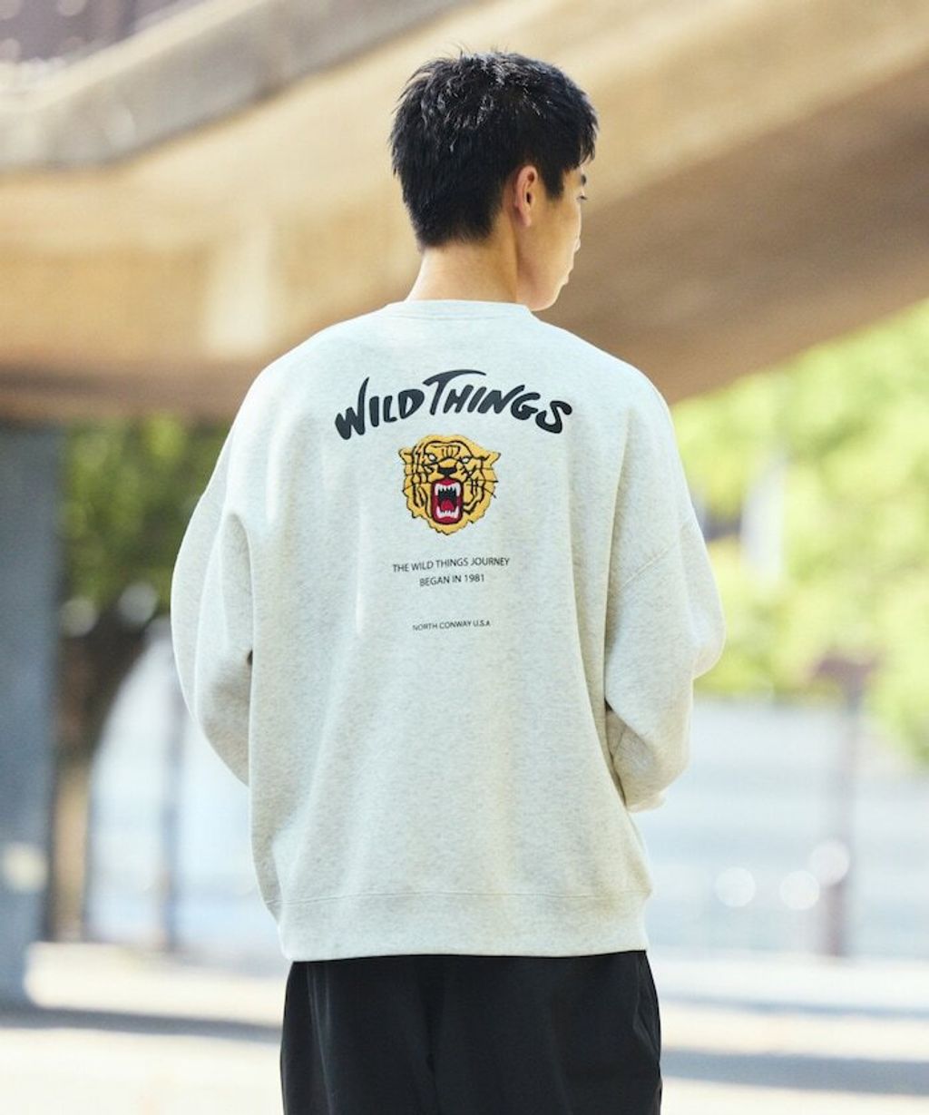 WILD THINGS×FREAKS STORE  刺繡老虎刷毛大學T_33