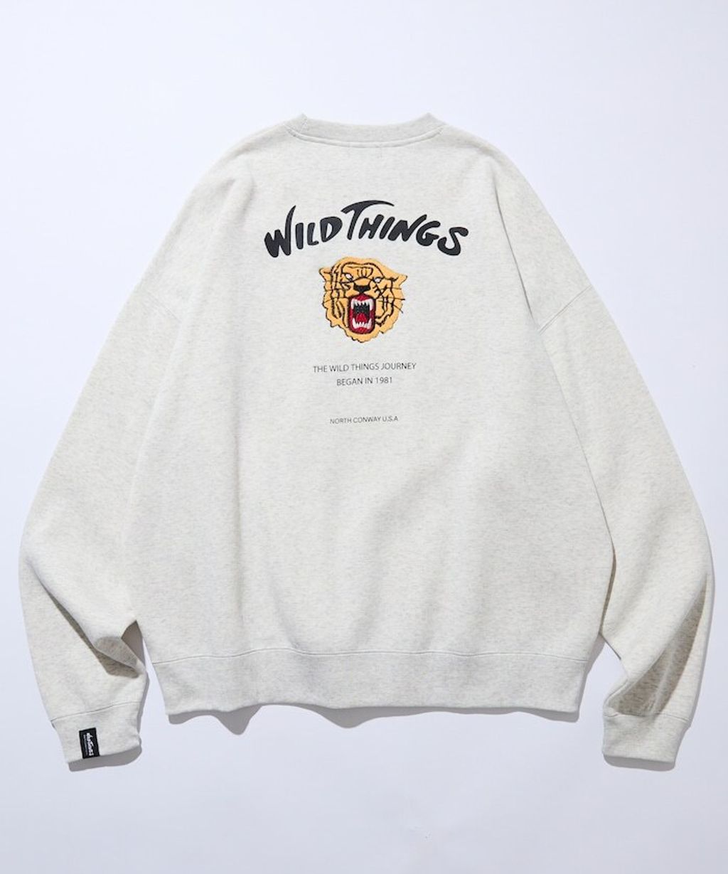 WILD THINGS×FREAKS STORE  刺繡老虎刷毛大學T_20