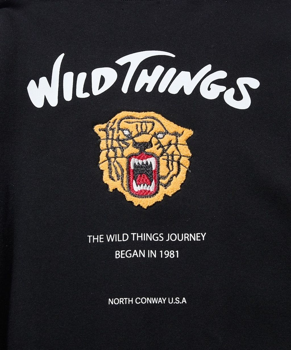 WILD THINGS×FREAKS STORE  刺繡老虎刷毛大學T_13
