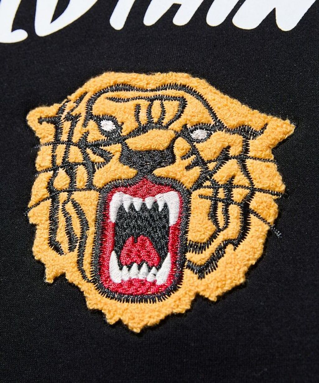 WILD THINGS×FREAKS STORE  刺繡老虎刷毛大學T_14
