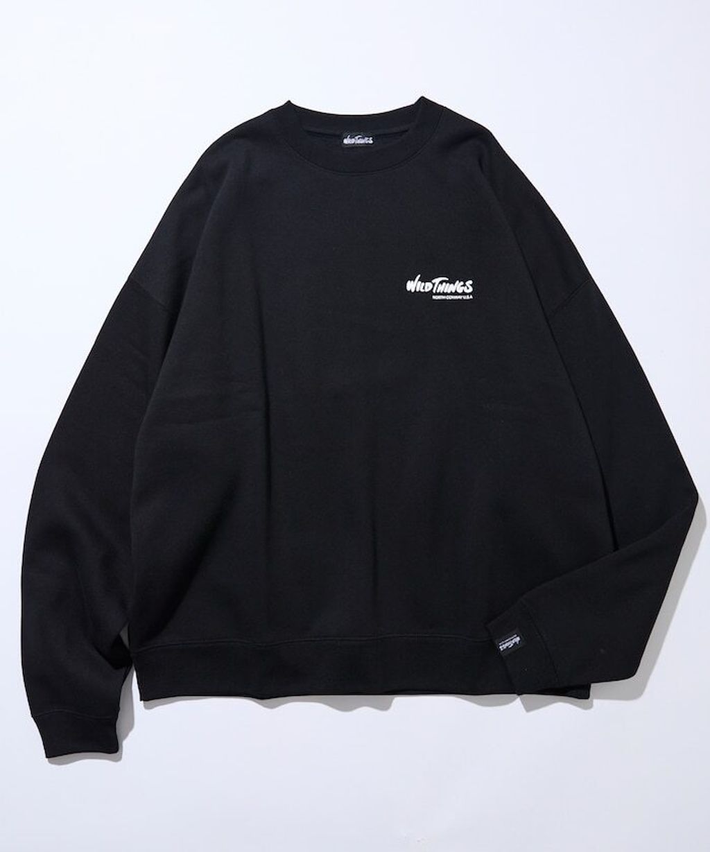 WILD THINGS×FREAKS STORE  反光背印logo刷毛大學T_23