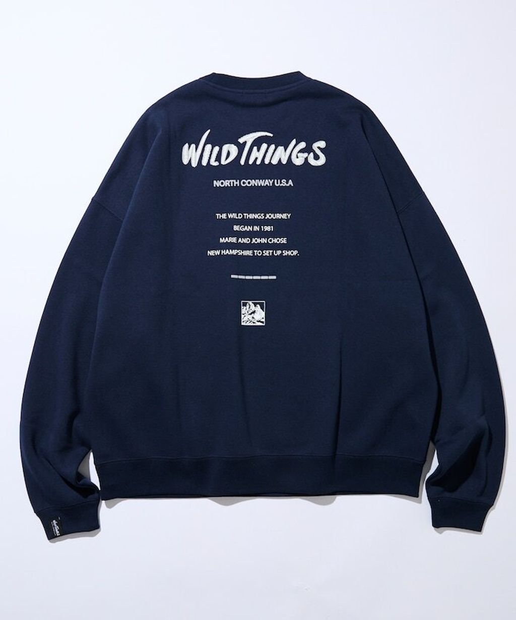 WILD THINGS×FREAKS STORE  反光背印logo刷毛大學T_20
