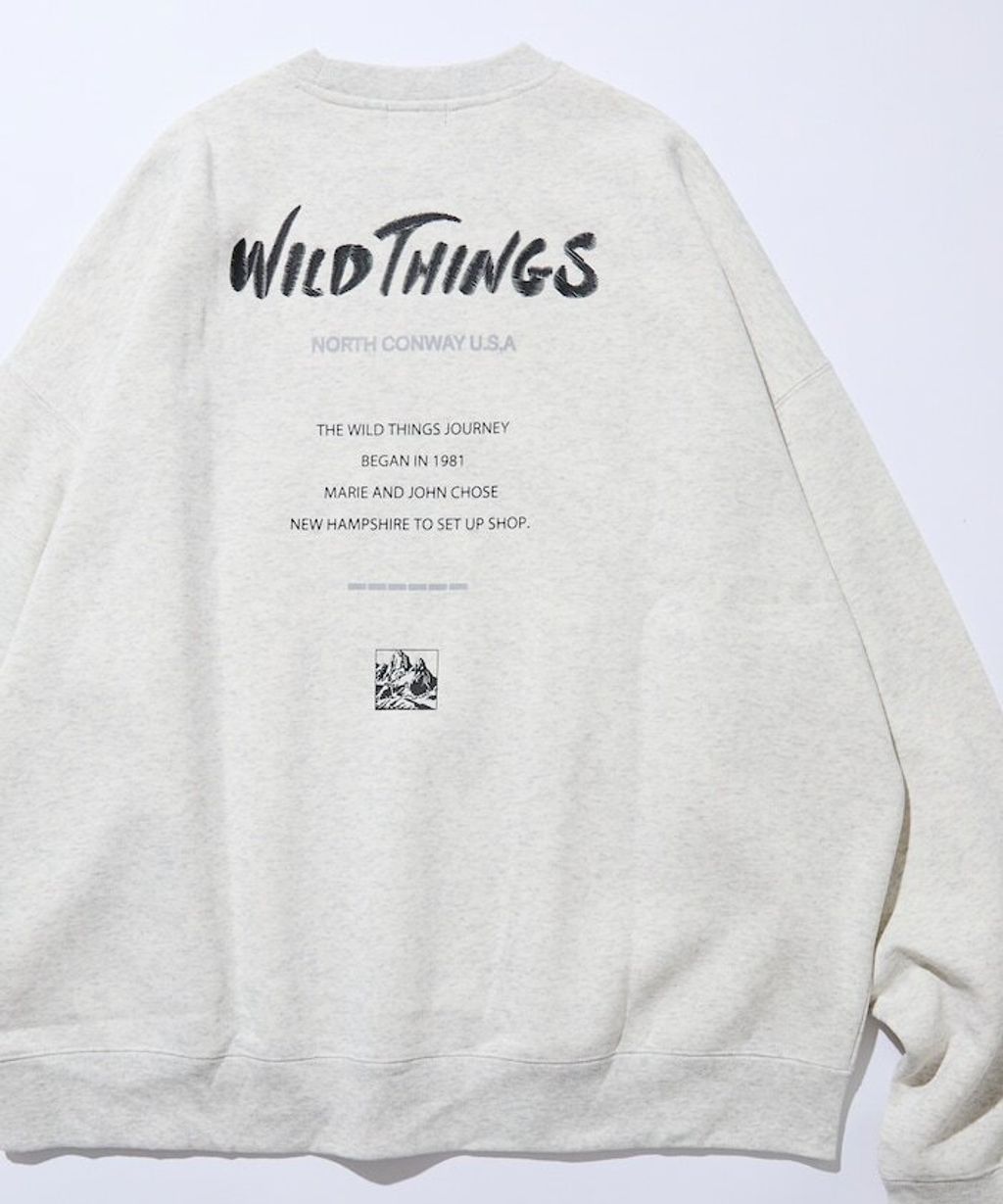 WILD THINGS×FREAKS STORE  反光背印logo刷毛大學T_7
