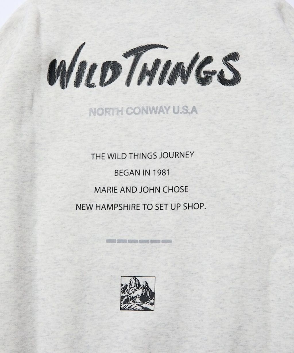 WILD THINGS×FREAKS STORE  反光背印logo刷毛大學T_13