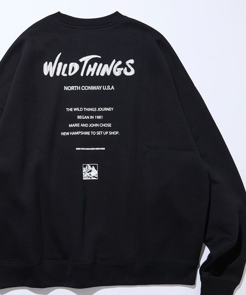 WILD THINGS×FREAKS STORE  反光背印logo刷毛大學T_2
