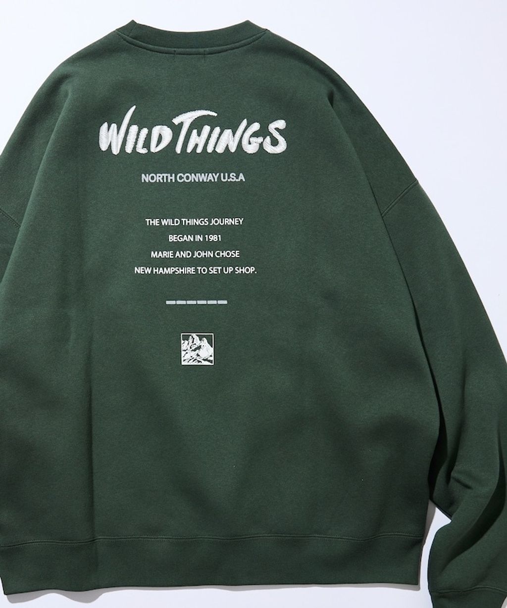 WILD THINGS×FREAKS STORE  反光背印logo刷毛大學T_3