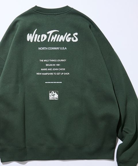 WILD THINGS×FREAKS STORE  反光背印logo刷毛大學T_3