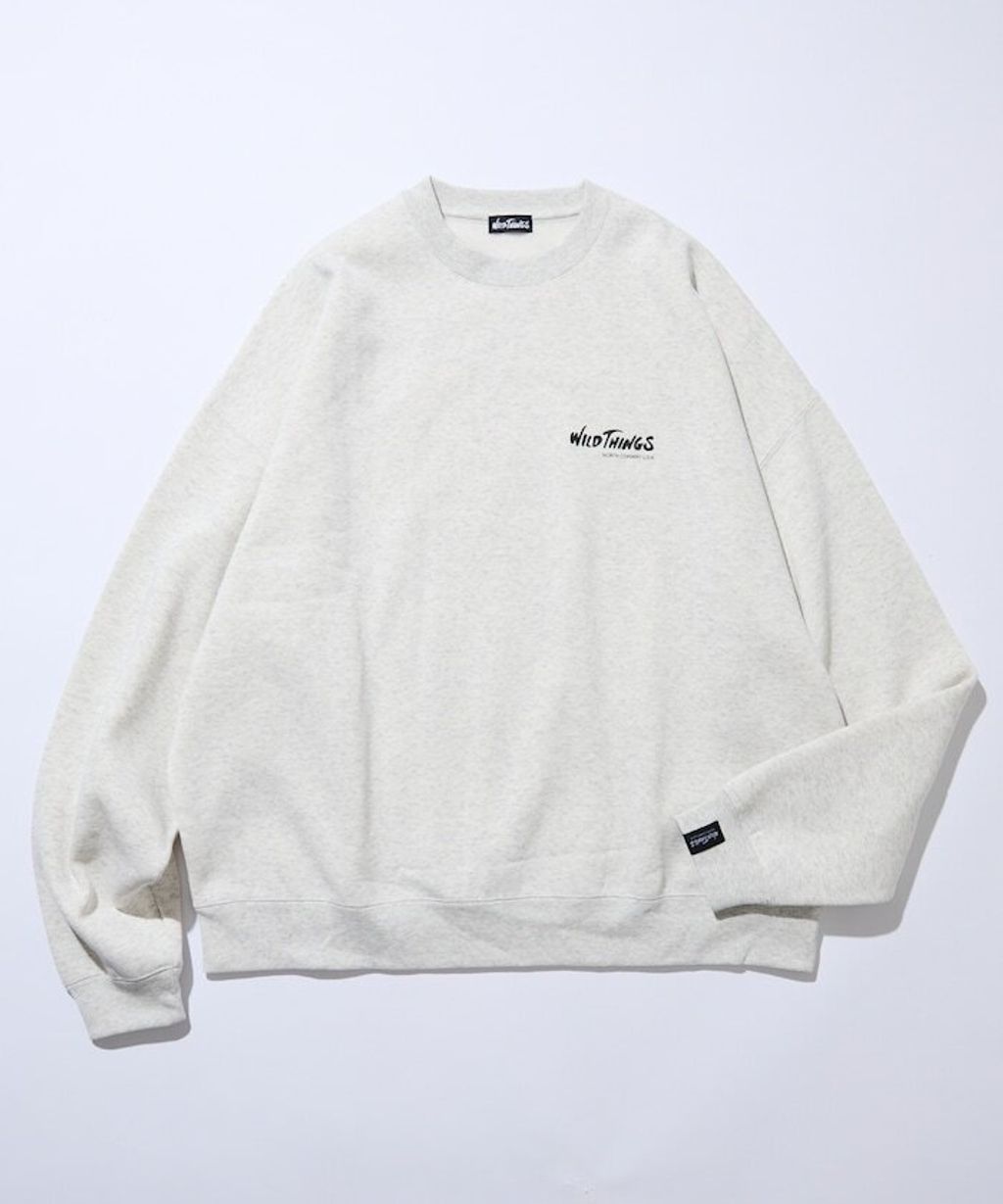 WILD THINGS×FREAKS STORE  反光背印logo刷毛大學T_5