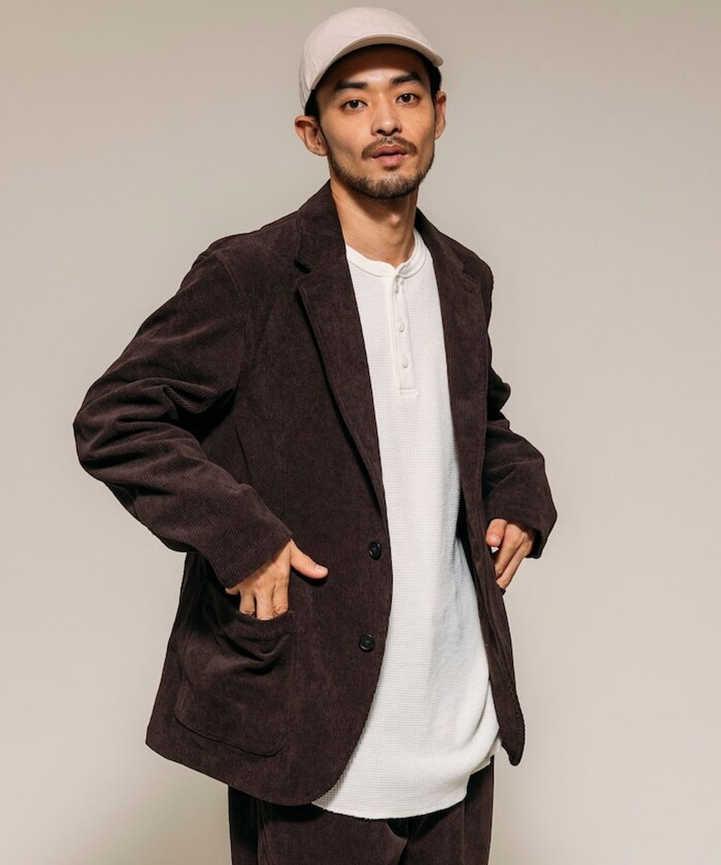 FREAKS STORE SOLOTEX功能纖維燈芯絨西裝外套 × 錐形褲套裝_40