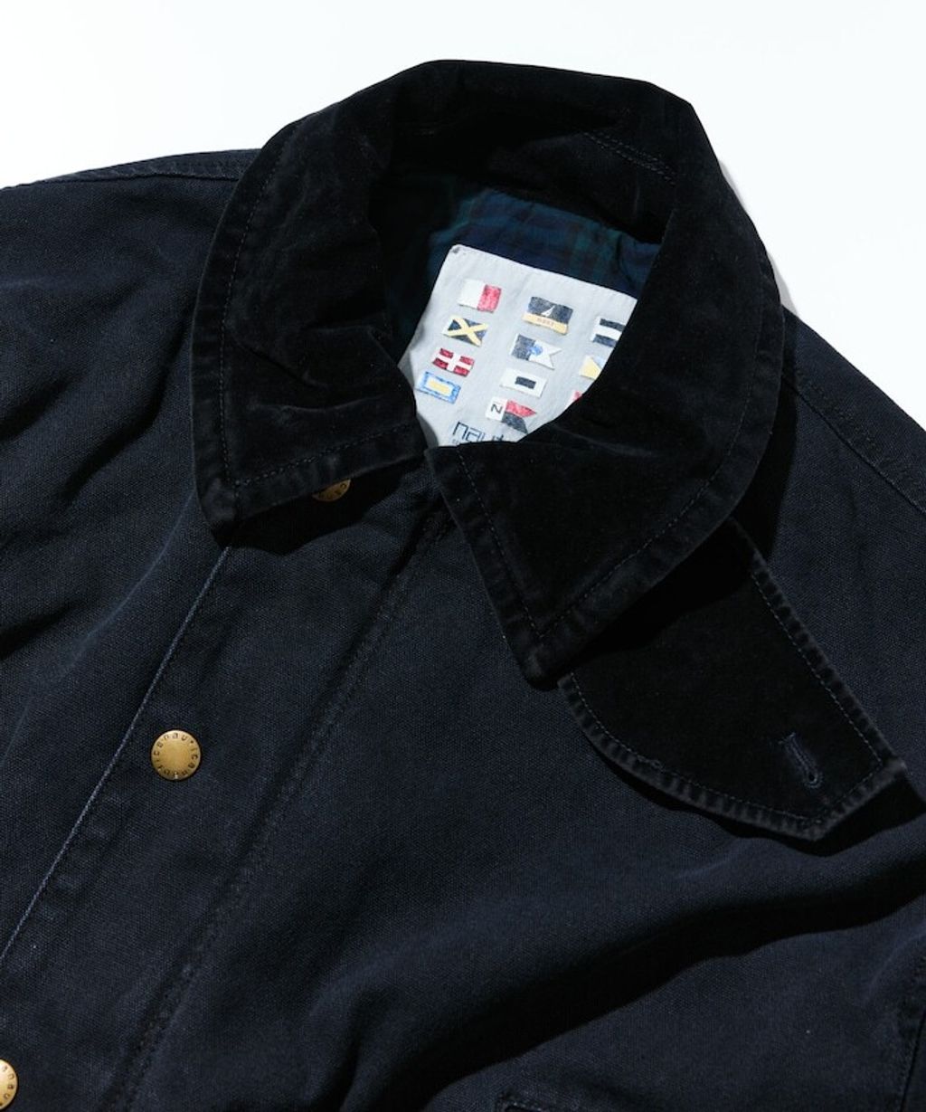 NAUTICA 復古刷色厚棉鴨布面料長版大衣_25