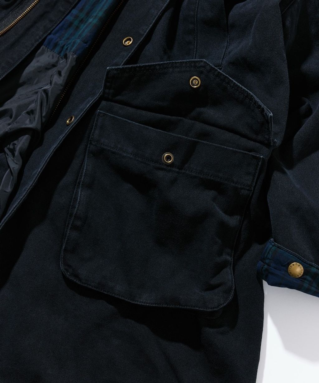NAUTICA 復古刷色厚棉鴨布面料長版大衣_18