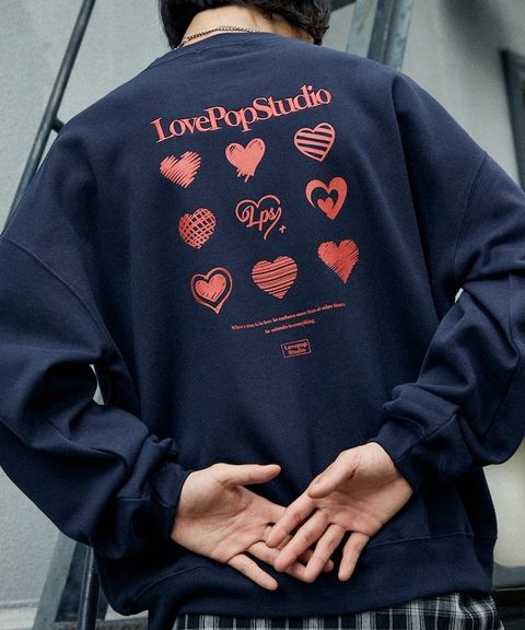 FREAKS STORE logo刺繡背印刷毛大學T_13